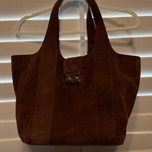 Tuckernuck Brown Suede Large Market Tote